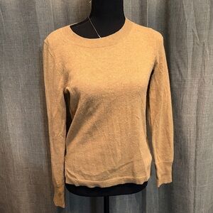 J. Crew Cashmere Crewneck Sweater - Camel Brown